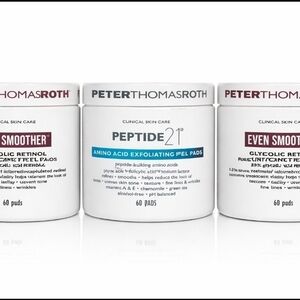 Peter Thomas Roth Even Smoother & Peptide 21 Peel Pads Lot – 180 Pads NEW